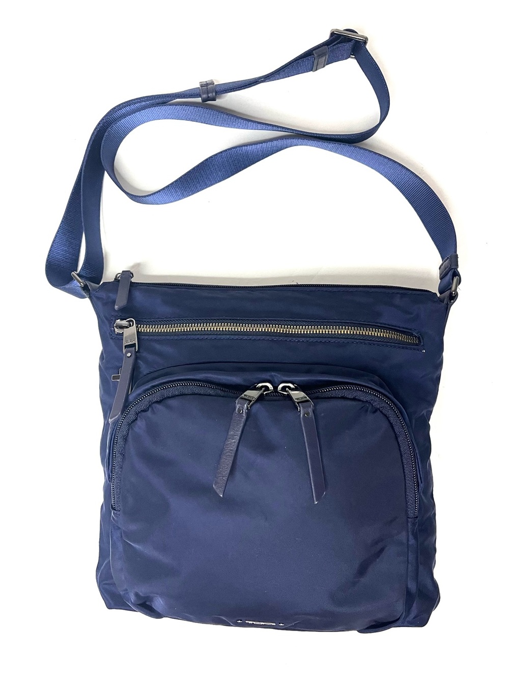 TUMI Voyageur Carmel Crossbody Bag in Midnight/Deep Navy - Picture 9 of 13